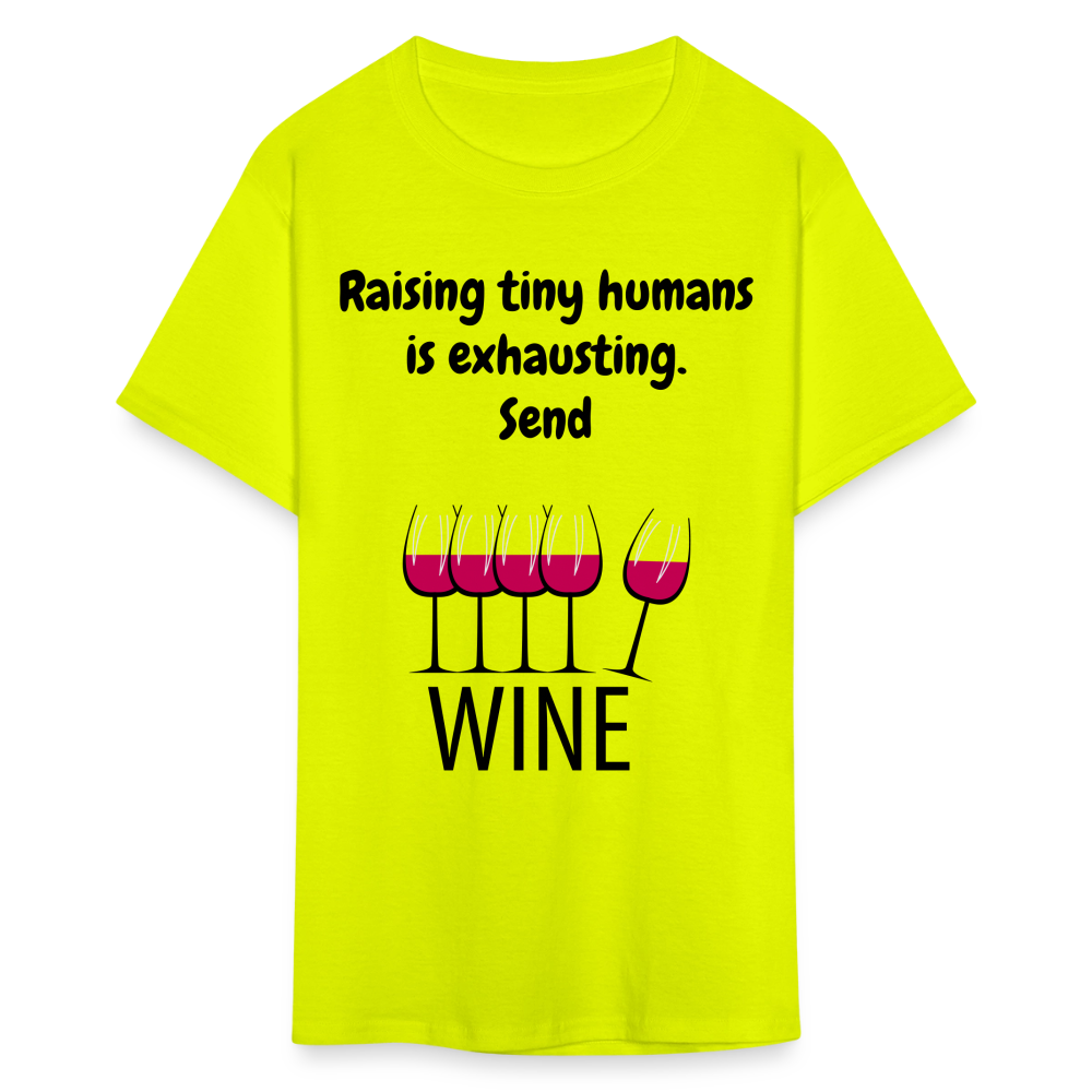 Send Wine Unisex Classic T-Shirt - safety green