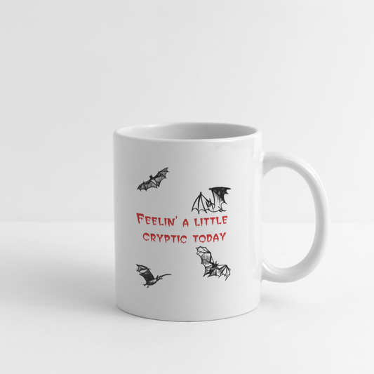 Feelin Cryptic Coffee/Tea Mug - white
