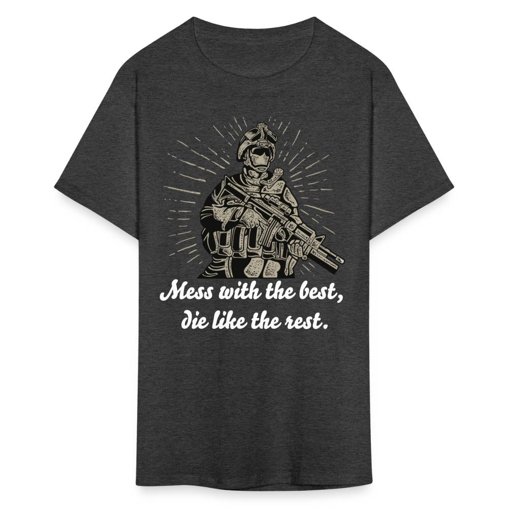 Mess With The Best Unisex Classic T-Shirt - heather black