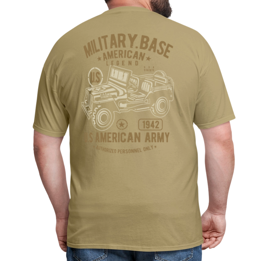 This We'll Defend Army Back Design Unisex Classic T-Shirt - khaki
