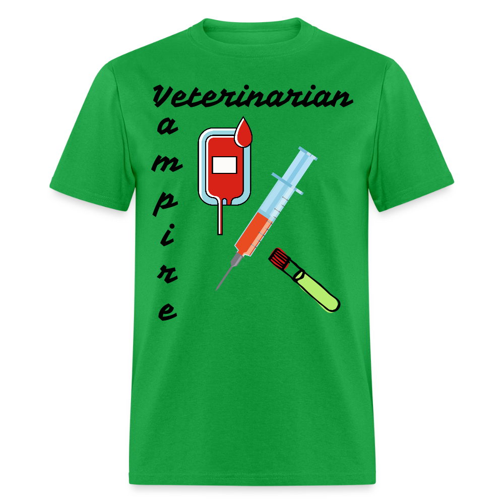 Veterinarian Vampire Unisex Classic T-Shirt - bright green