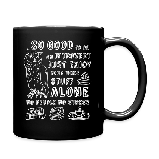 Introvert Full Color Mug - black