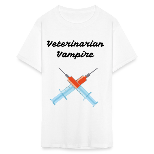 Veterinarian Vampire Unisex Classic T-Shirt - white