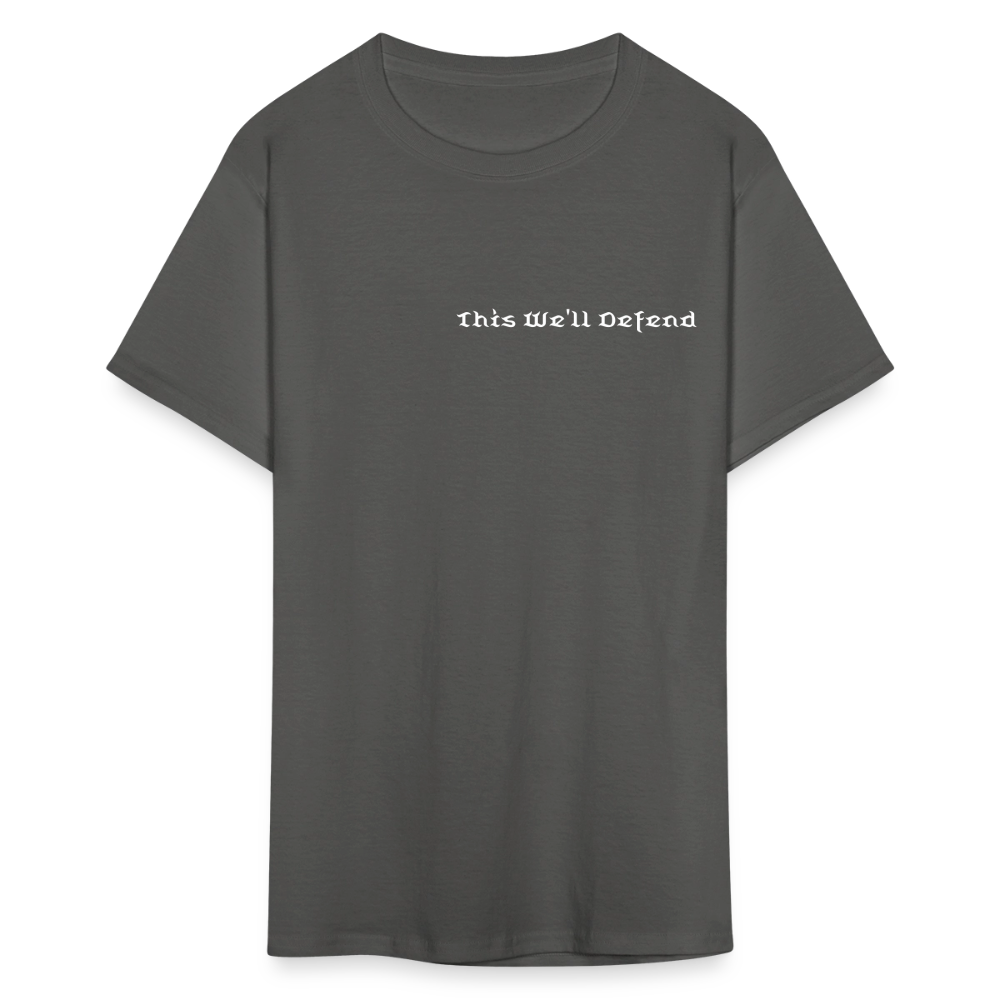 This We'll Defend Army Back Design Unisex Classic T-Shirt - charcoal