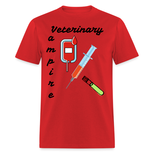 Veterinary Vampire Unisex Classic T-Shirt - red