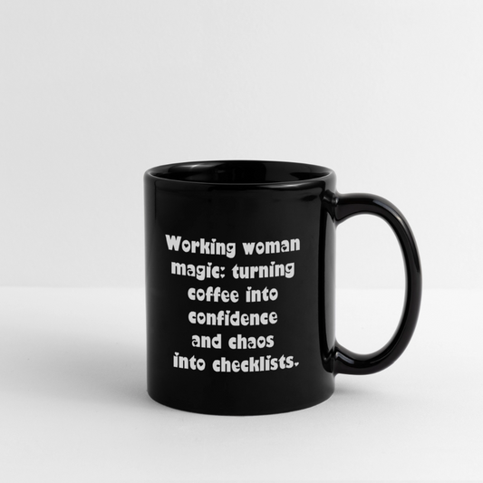 Working Woman Full Color Mug - black