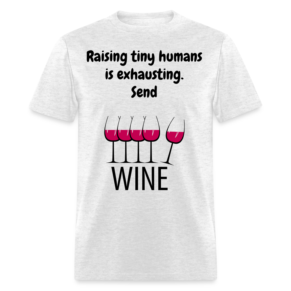 Send Wine Unisex Classic T-Shirt - light heather gray
