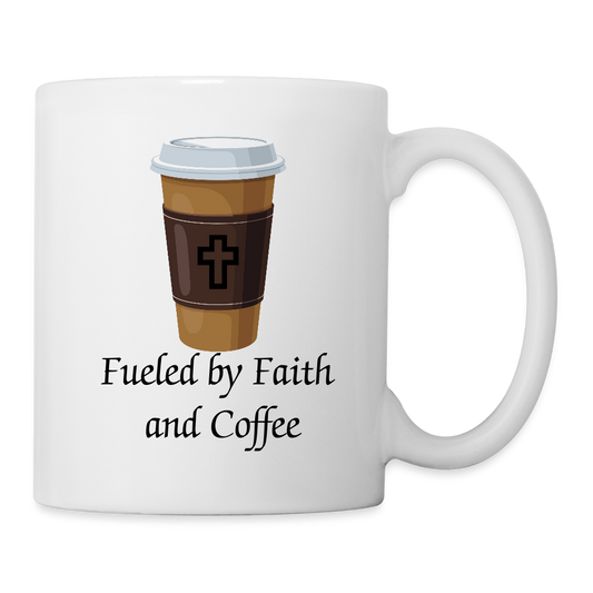 Fueled by Faith Coffee/Tea Mug - white