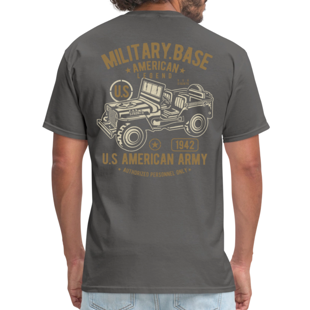 This We'll Defend Army Back Design Unisex Classic T-Shirt - charcoal