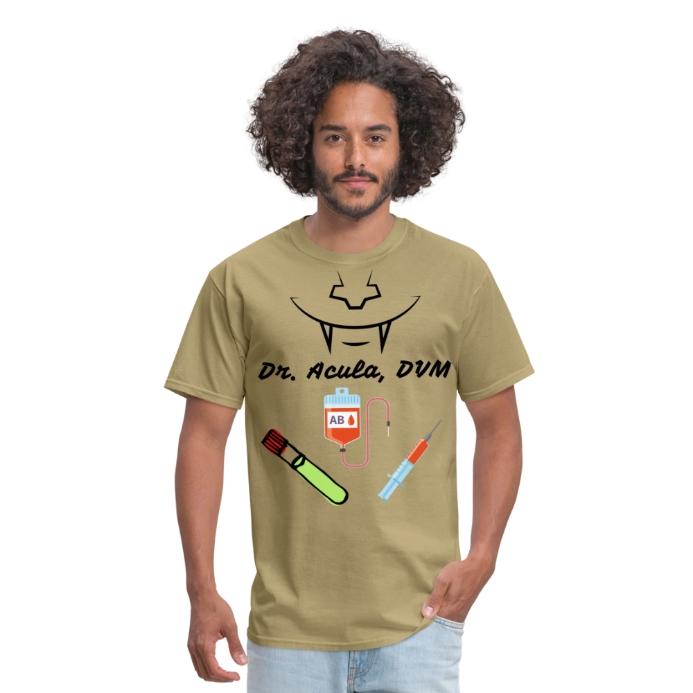Dr. Acula Unisex Classic T-Shirt - khaki