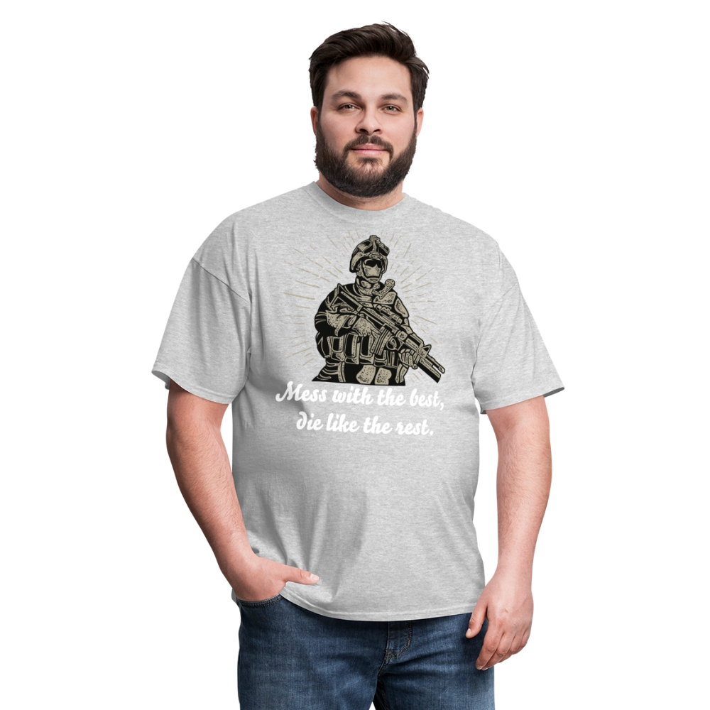 Mess With The Best Unisex Classic T-Shirt - heather gray