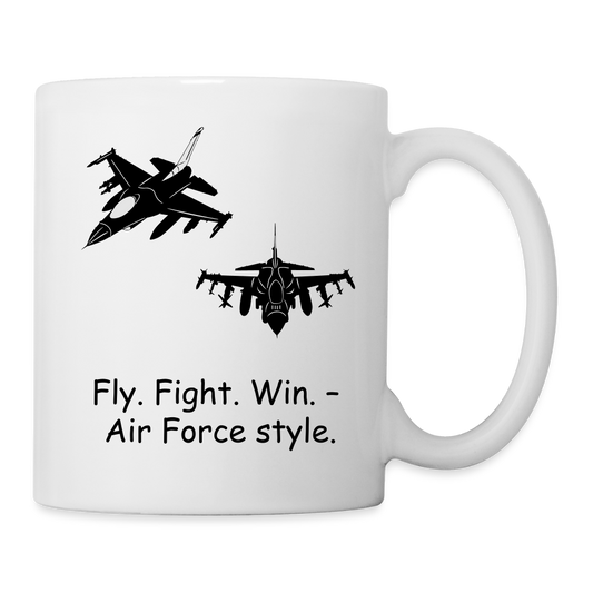 Fly. Fight. Win. Coffee/Tea Mug - white