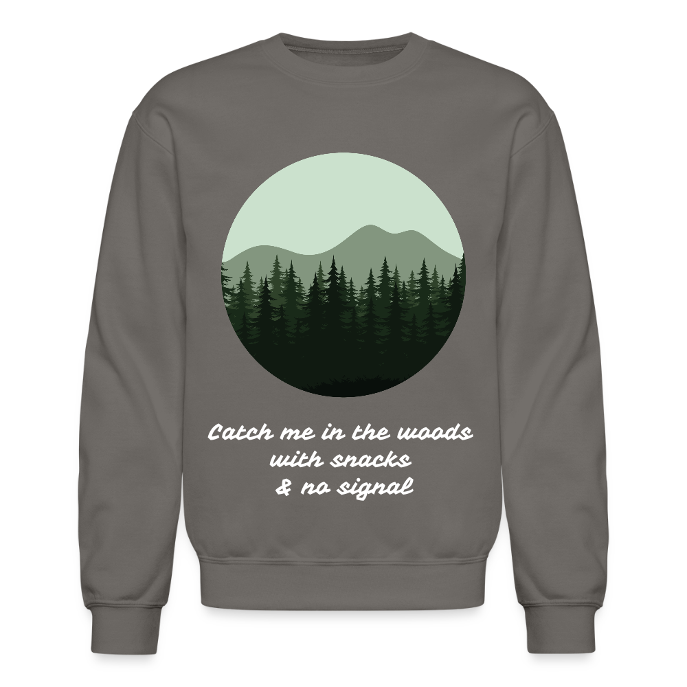 Hiking Unisex Crewneck Sweatshirt - asphalt gray