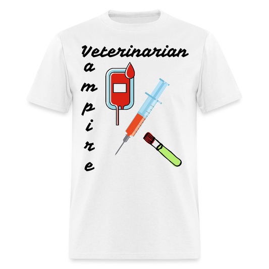 Veterinarian Vampire Unisex Classic T-Shirt - white