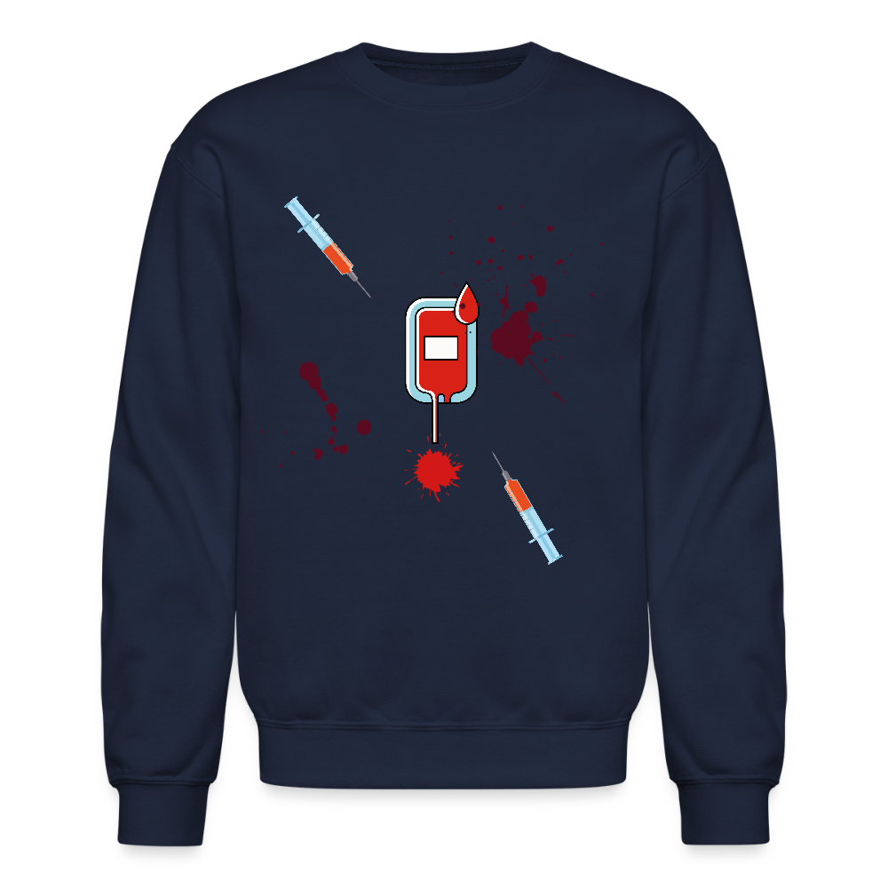 Vet Vampire Crewneck Sweatshirt - navy