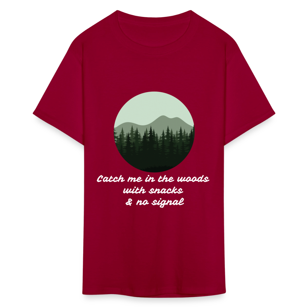 Hiking Unisex Classic T-Shirt - dark red