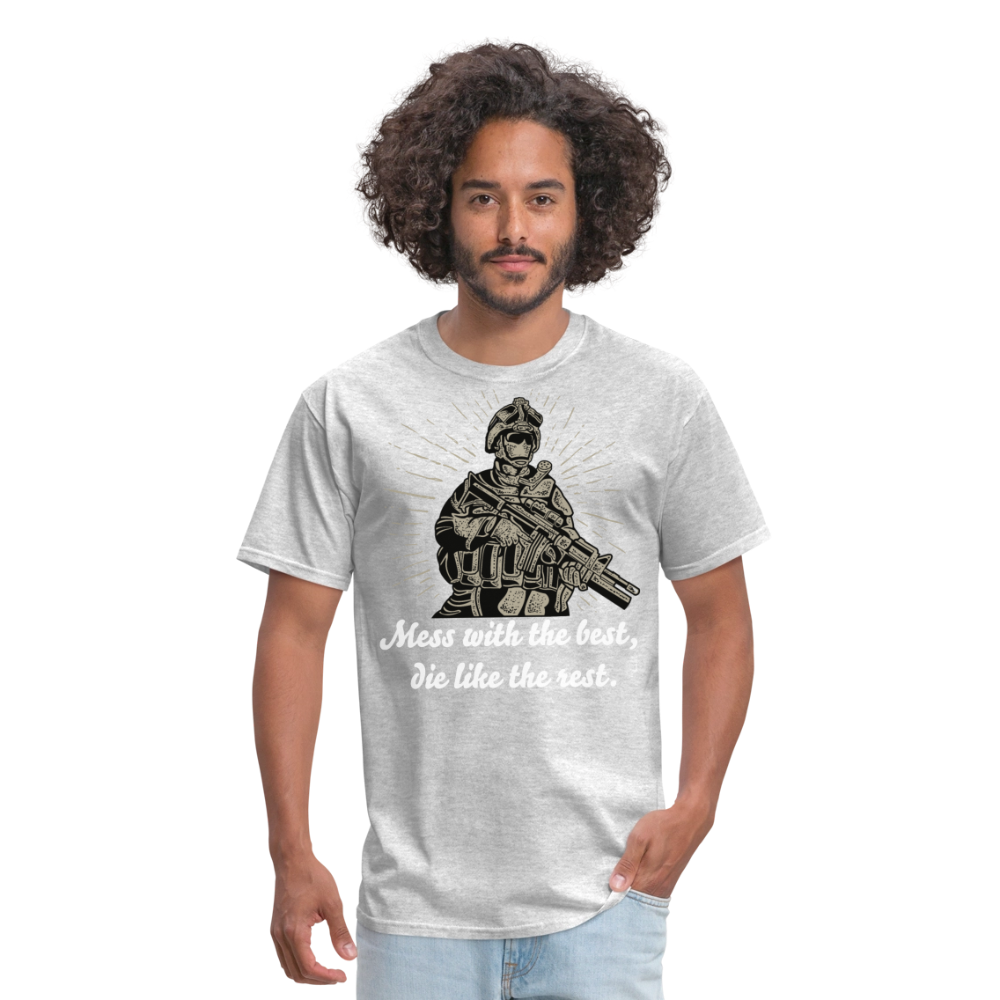 Mess With The Best Unisex Classic T-Shirt - heather gray