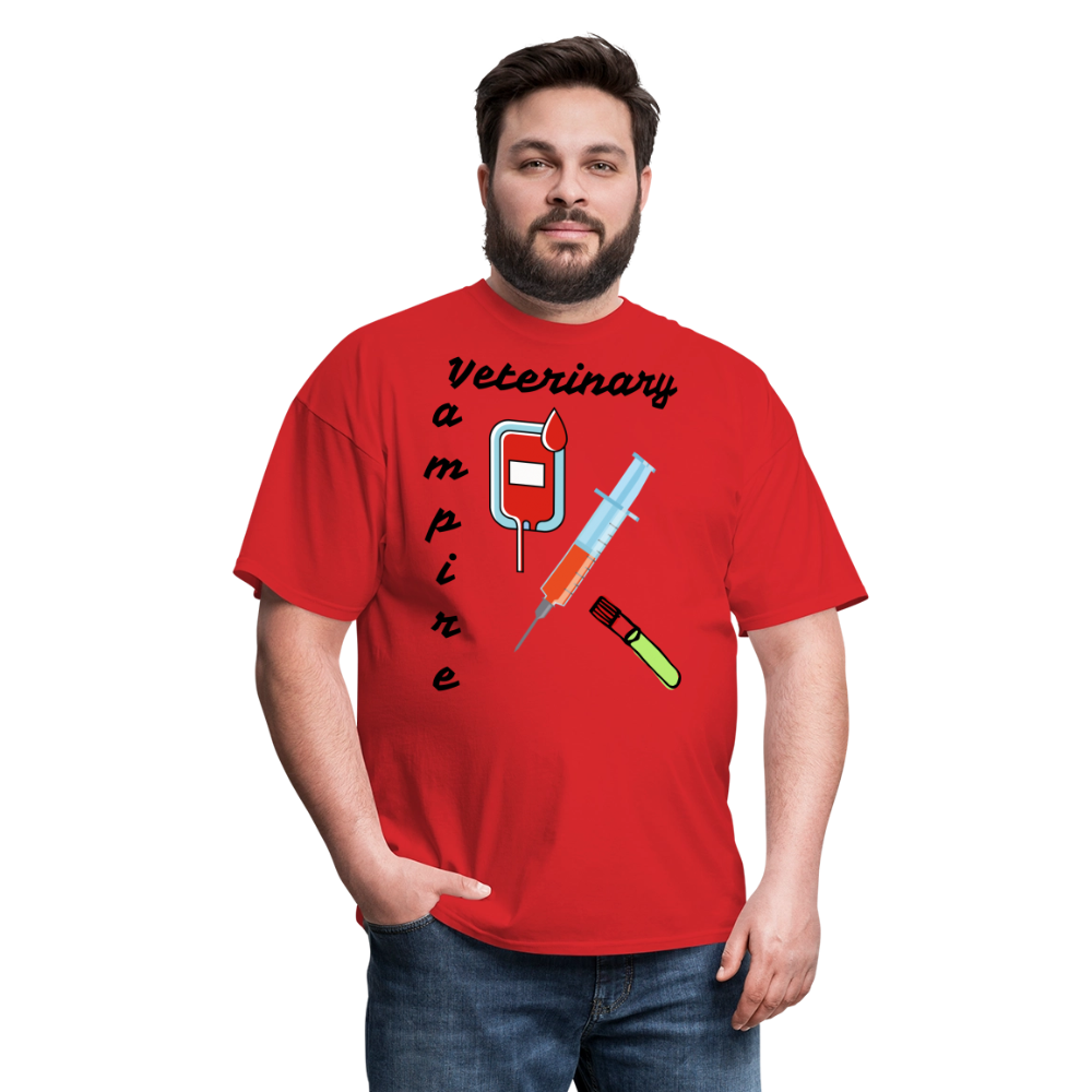 Veterinary Vampire Unisex Classic T-Shirt - red