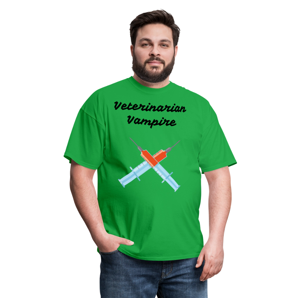 Veterinarian Vampire Unisex Classic T-Shirt - bright green