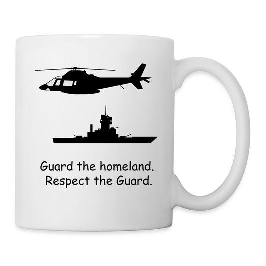 Respect The Guard Coffee/Tea Mug - white