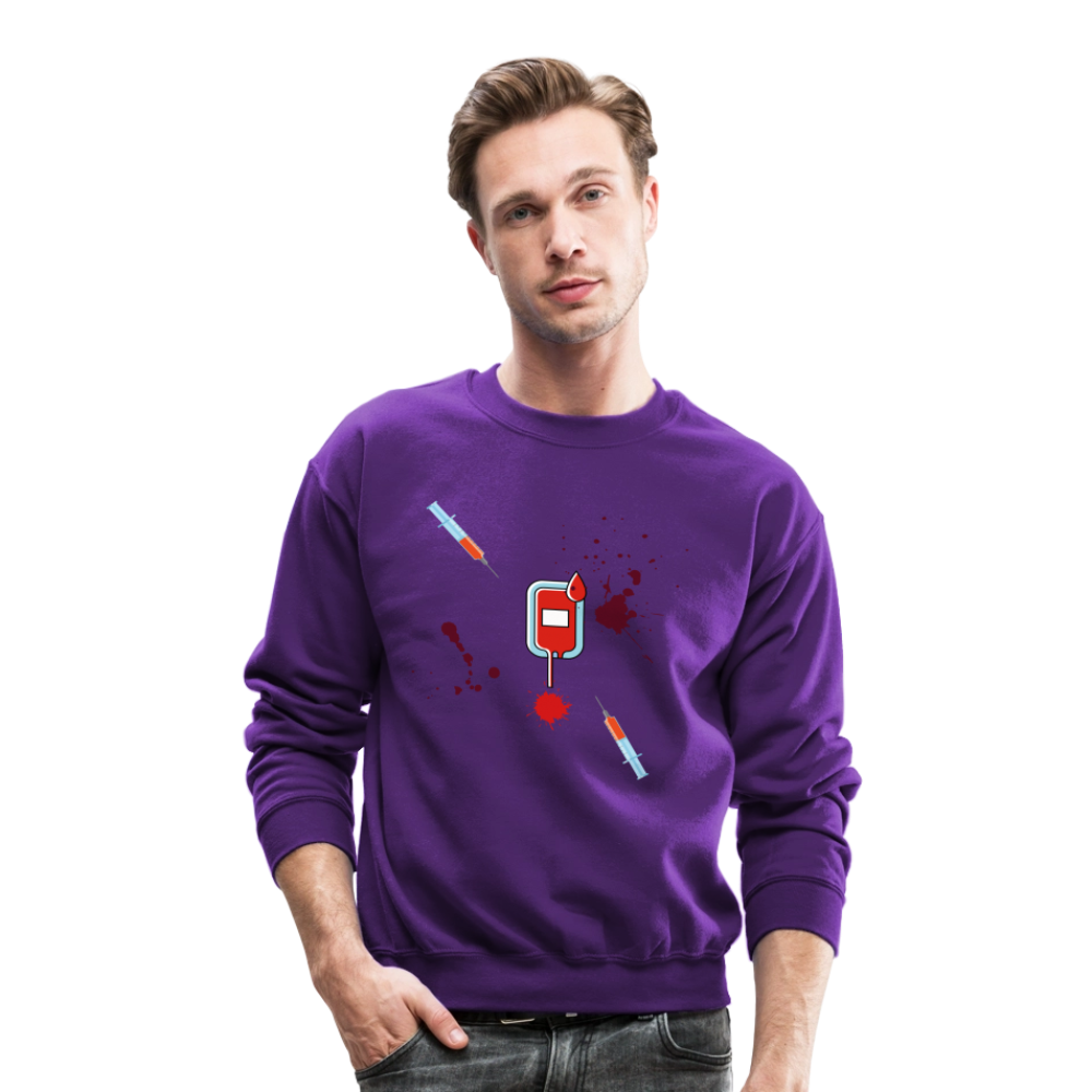 Vet Vampire Crewneck Sweatshirt - purple