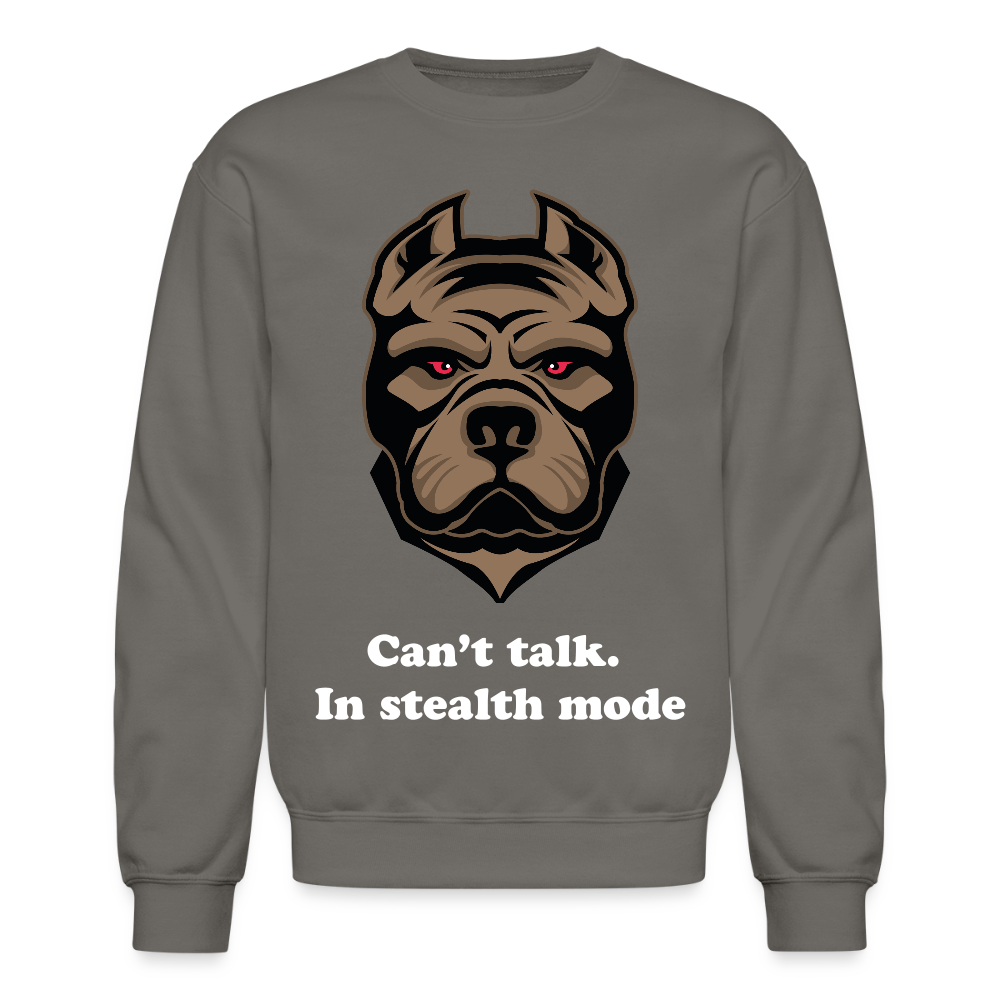 Can't Talk Unisex Crewneck Sweatshirt - asphalt gray