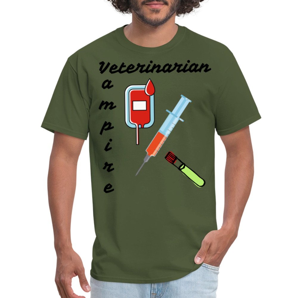Veterinarian Vampire Unisex Classic T-Shirt - military green