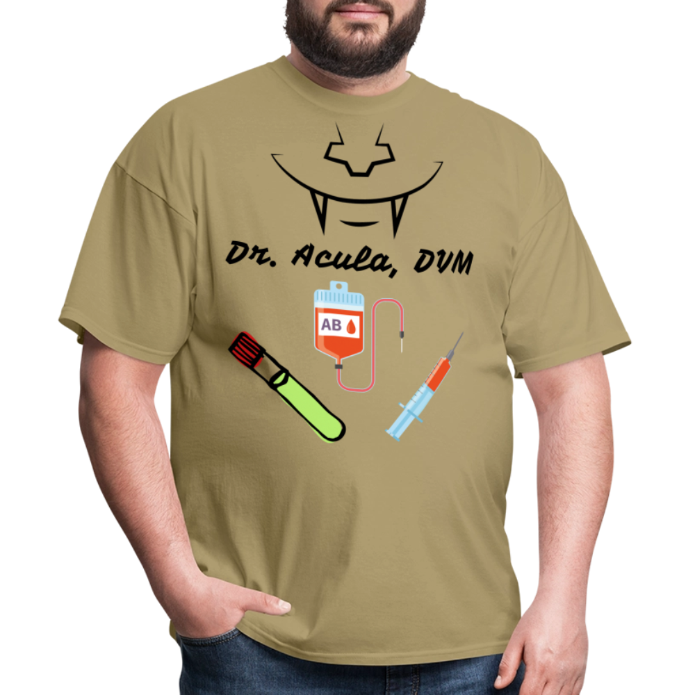 Dr. Acula Unisex Classic T-Shirt - khaki