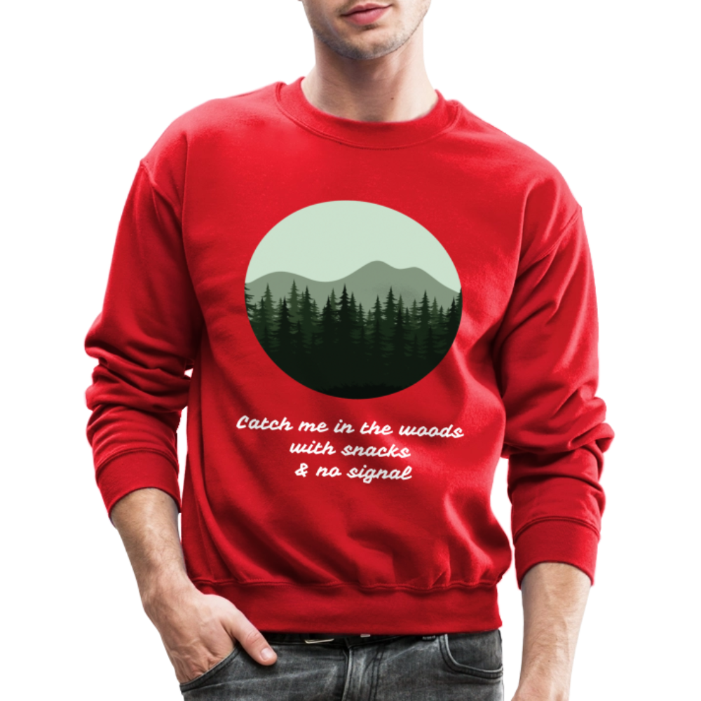 Hiking Unisex Crewneck Sweatshirt - red