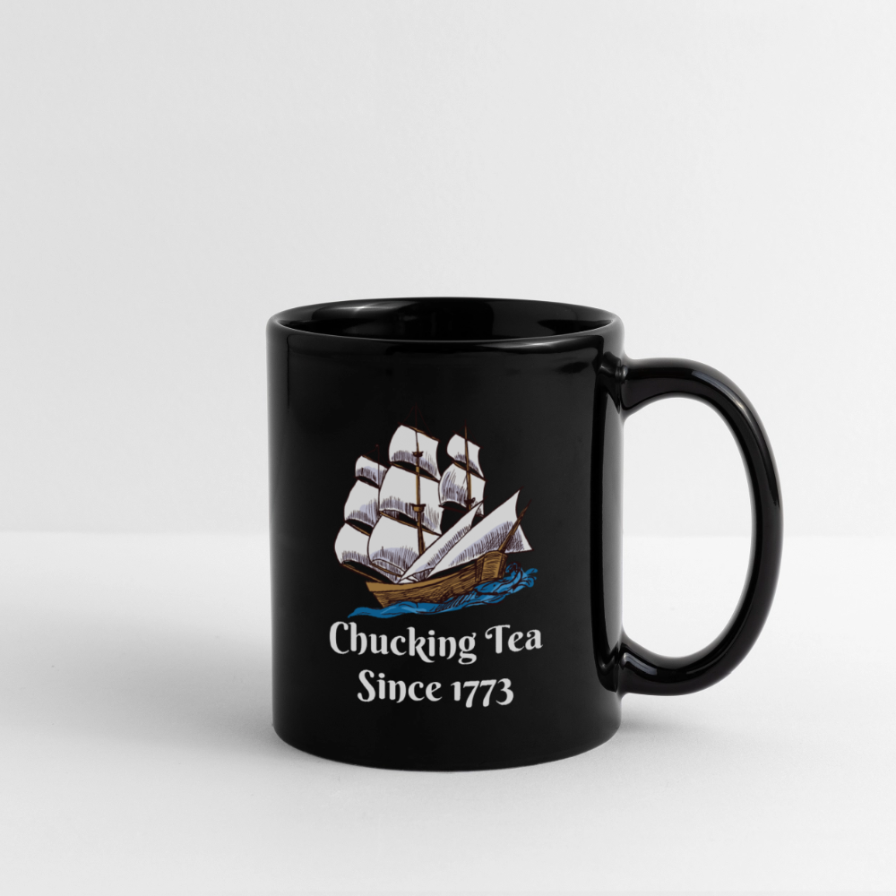 Chucking Tea Full Color Mug - black