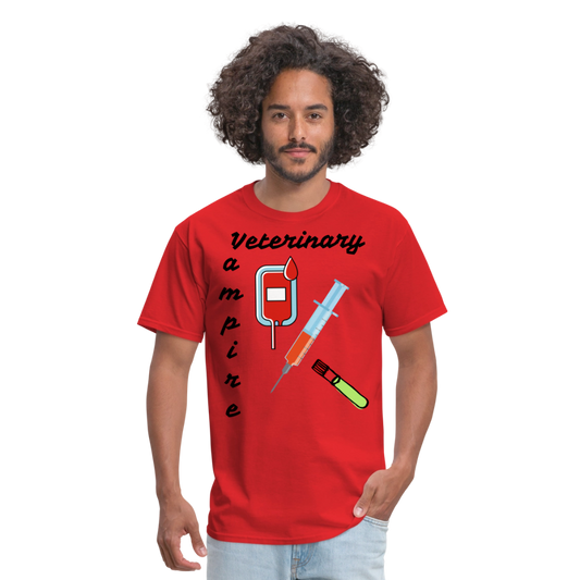 Veterinary Vampire Unisex Classic T-Shirt - red