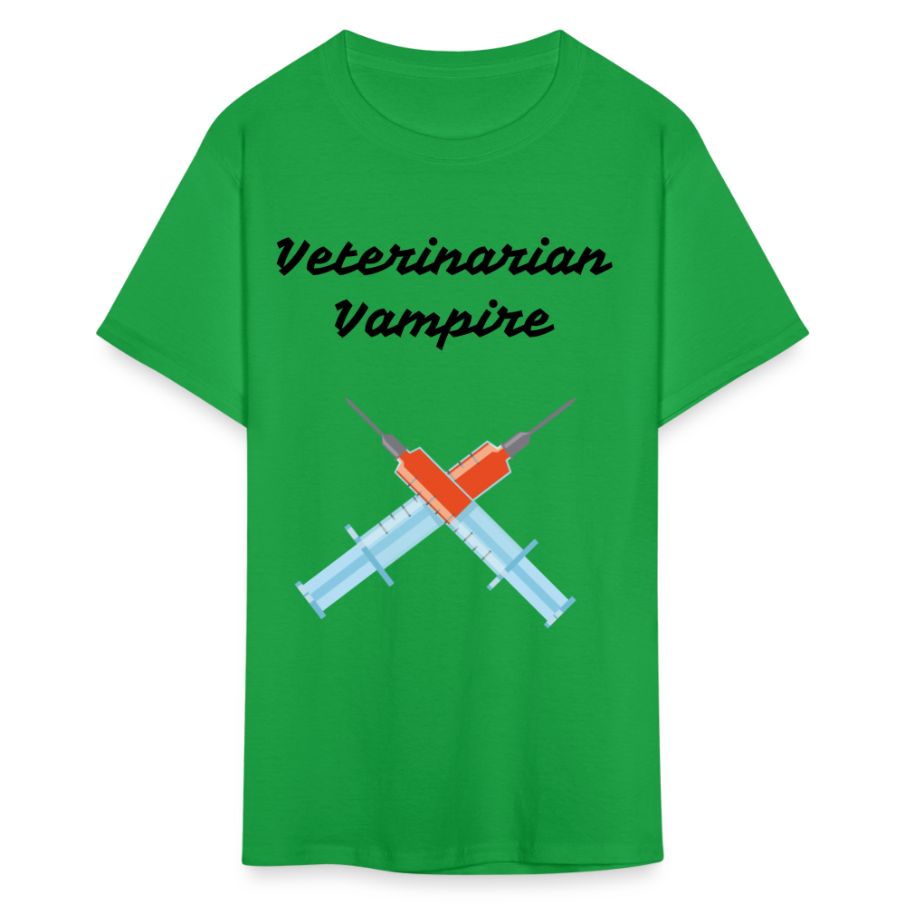 Veterinarian Vampire Unisex Classic T-Shirt - bright green