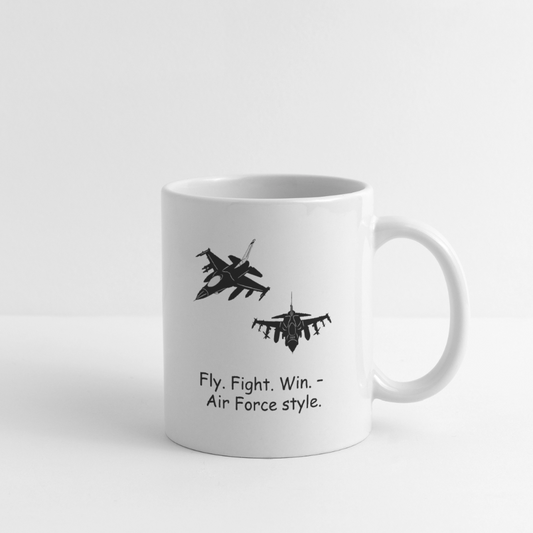 Fly. Fight. Win. Coffee/Tea Mug - white