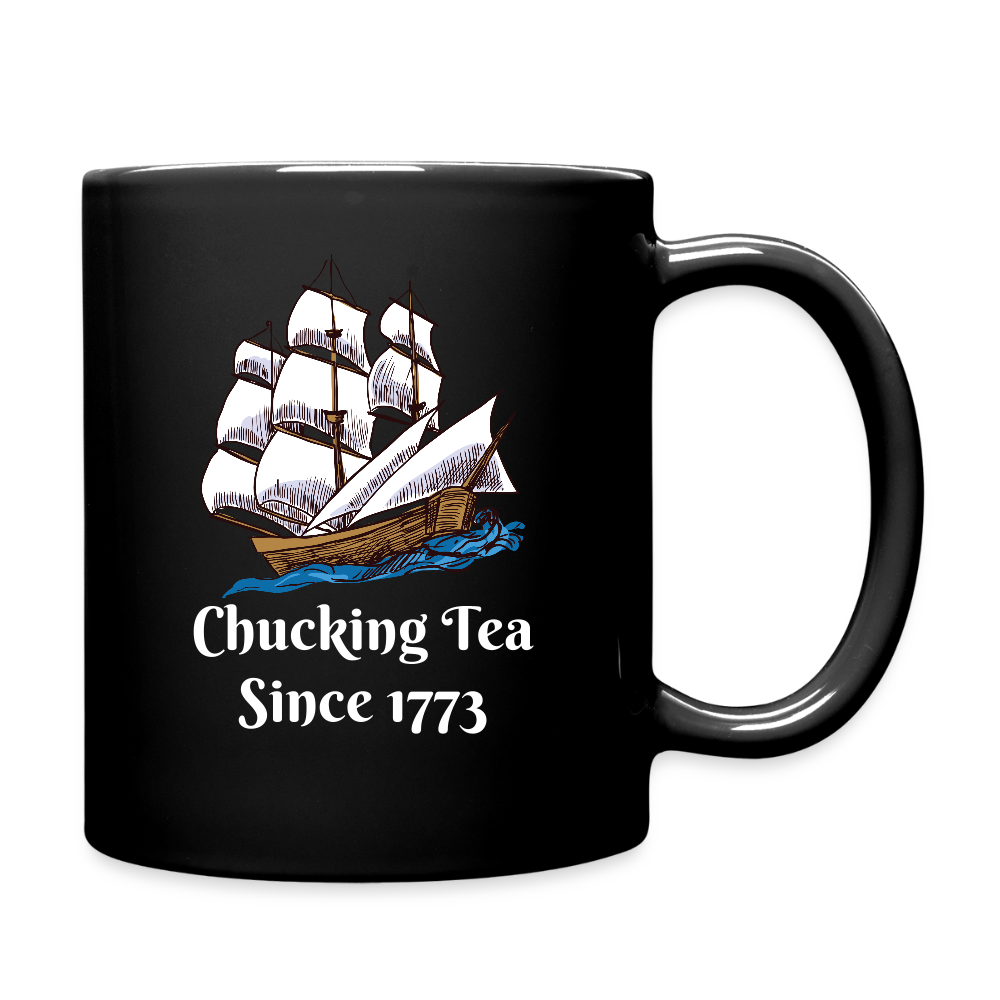 Chucking Tea Full Color Mug - black