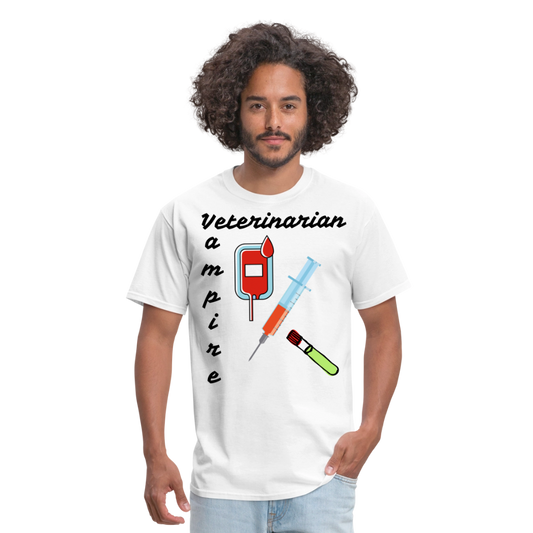 Veterinarian Vampire Unisex Classic T-Shirt - white