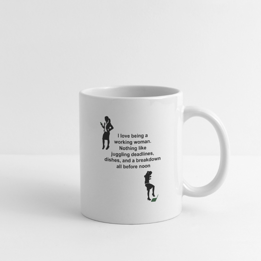 Noon Breakdown Coffee/Tea Mug - white