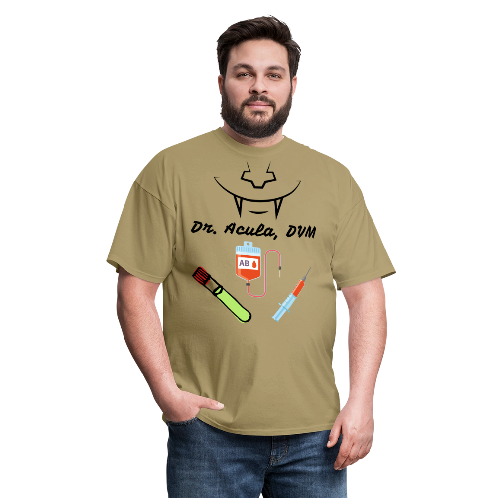 Dr. Acula Unisex Classic T-Shirt - khaki