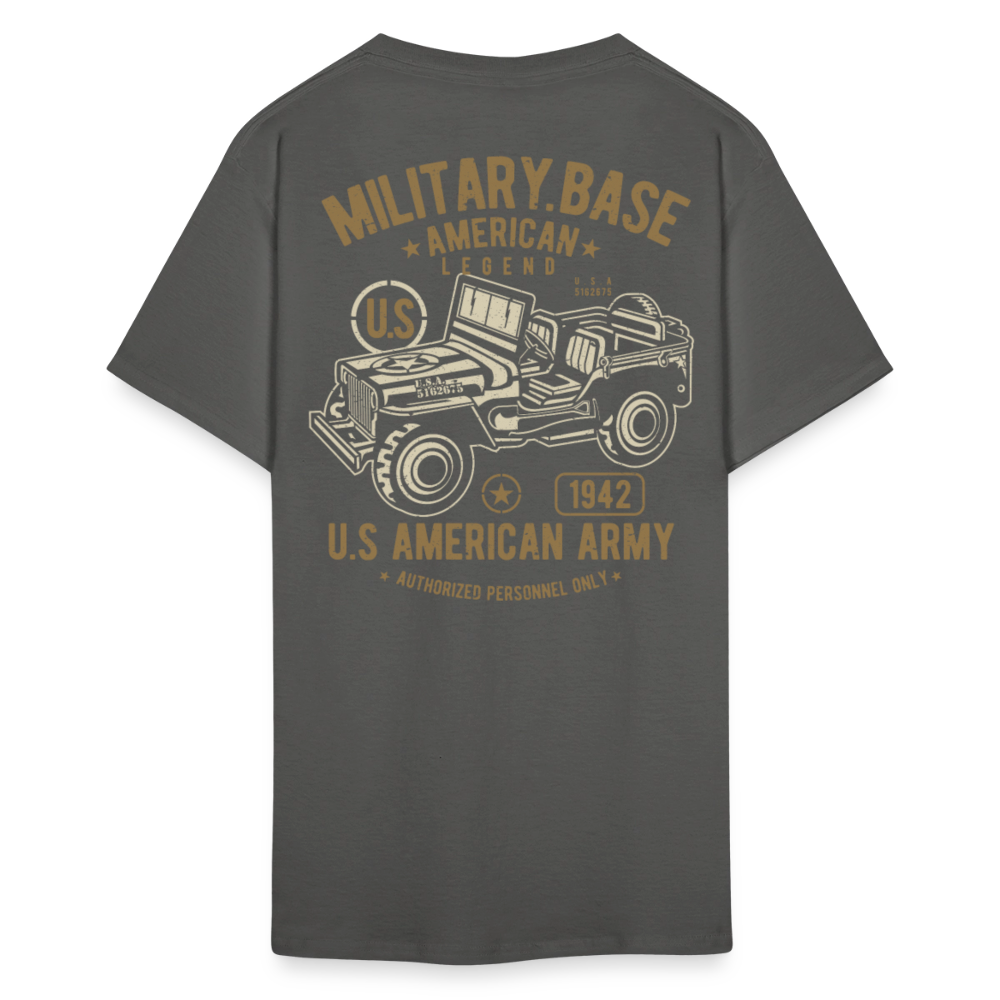 This We'll Defend Army Back Design Unisex Classic T-Shirt - charcoal