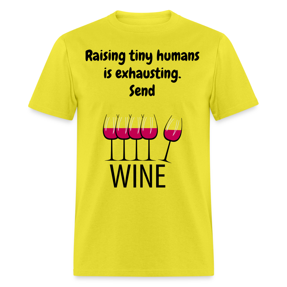 Send Wine Unisex Classic T-Shirt - yellow