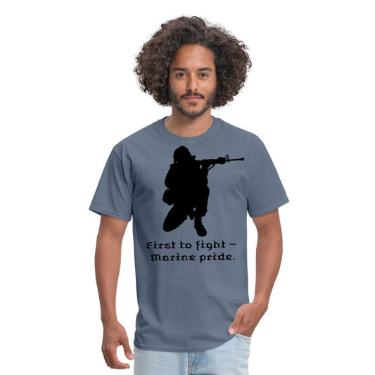 First To Fight Unisex Classic T-Shirt - denim