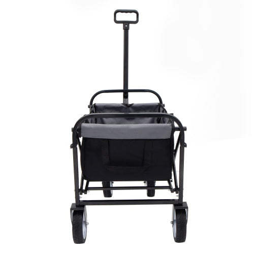 Minimeetall Strap Collapsible Foldable Wagon Cart With Strapping System, Beach Wagon , Utility Cart , Utility Wagon Grocery Cart For Camping Shopping Sports Gardeing Fishing Supports 225lbs