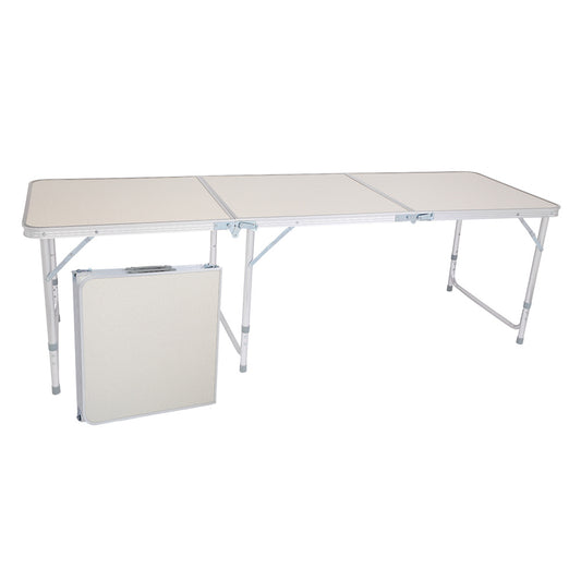 6ft Silver Outdoor Folding Table Aluminum Alloy Rectangular  50kg