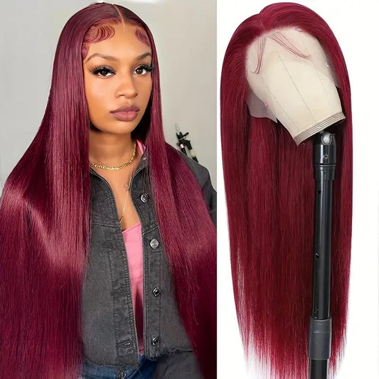 13x3 Artificial Hair Lace, Non-toxic Wig Pre-inserted Baby Hair, 26-inch Non-stick Lace Female Wig, 180 Density
